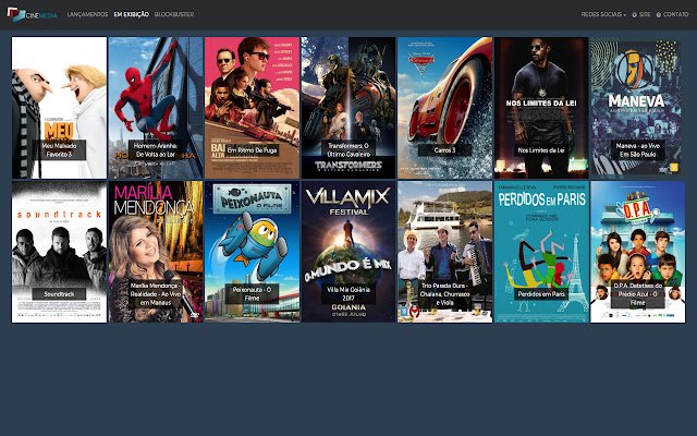 Cinemedia from Chrome web store to be run with OffiDocs Chromium online